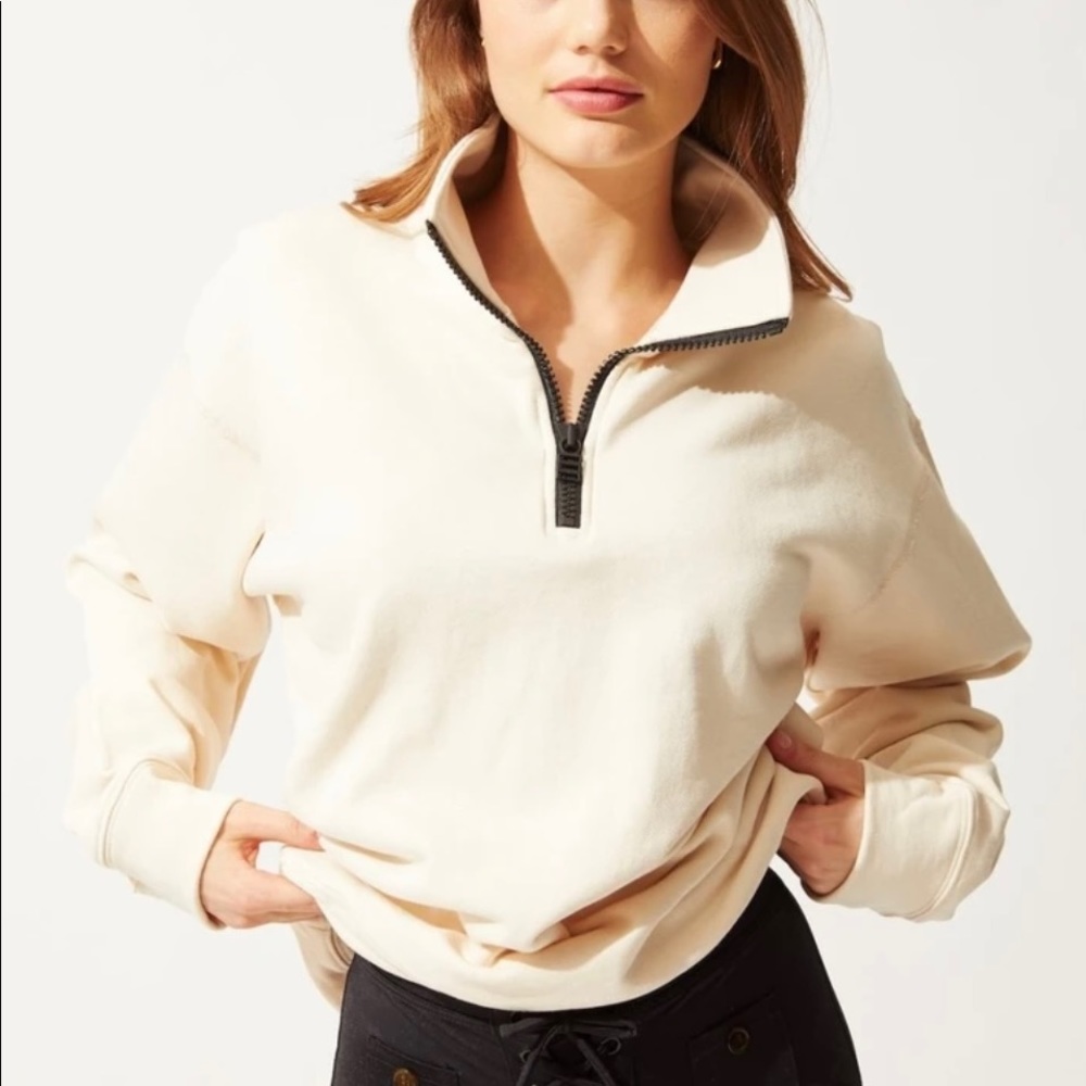 Solid & Striped Zip Pullover